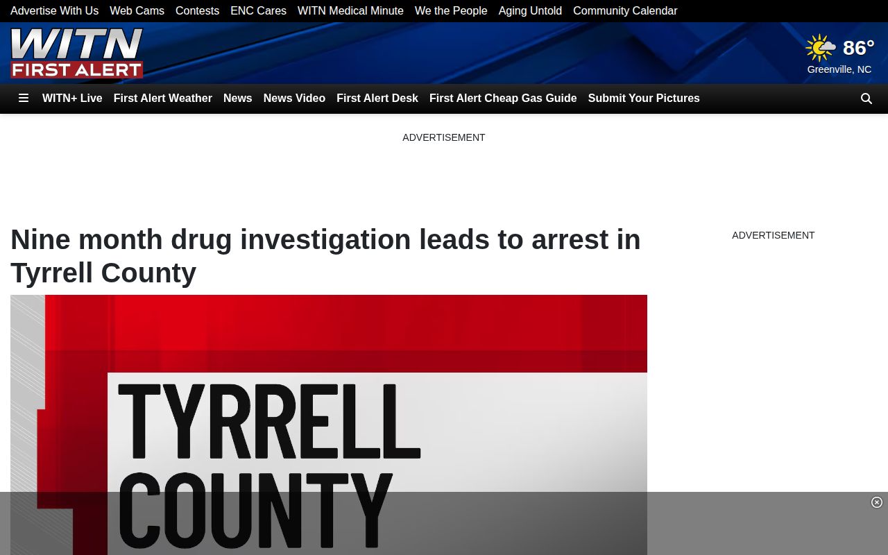 Dare County Detention Center release housing corroboration for Tyrrell County